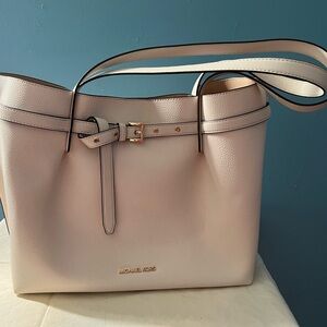 Michael Kors Light white Leather Tote